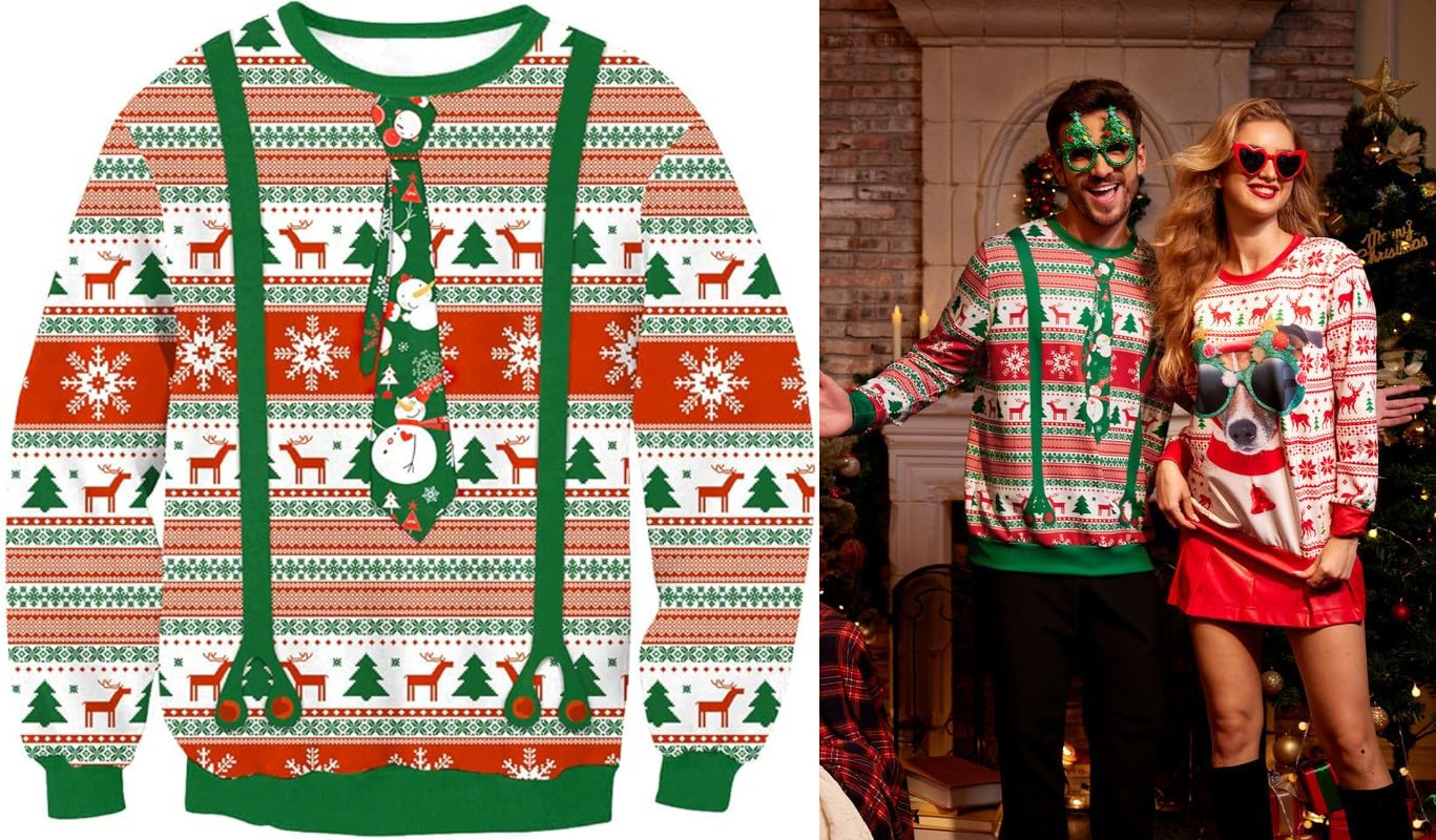 Arvilhill mens ugly christmas sweater