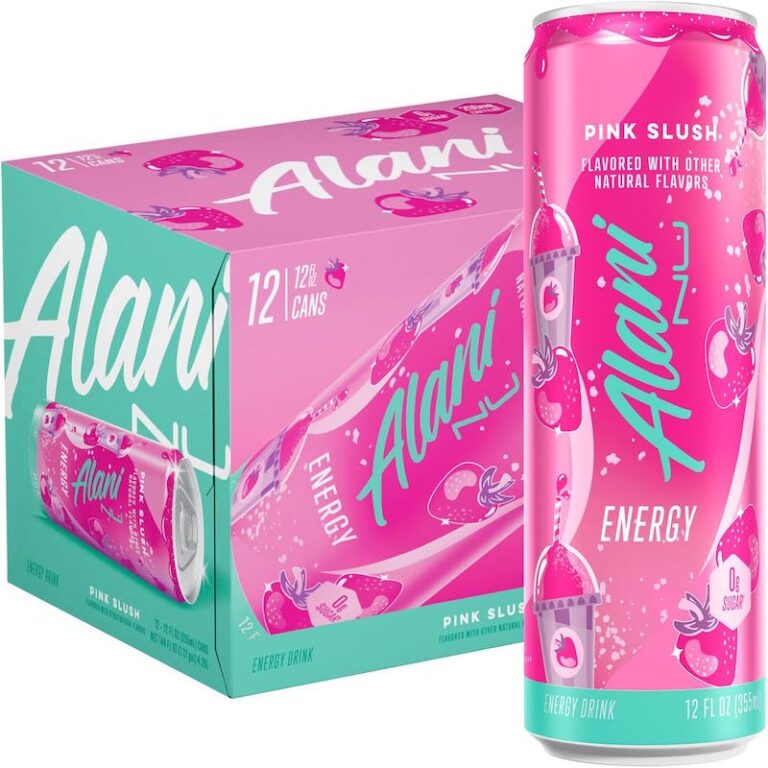 Alani Nu PINK SLUSH, Sugar Free, Low Calorie Energy Drinks